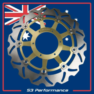 GOLD Disc Rotor, Front, Floating, Honda CBR600F 2011, 2012, 2013.