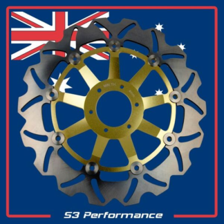 Gold Front Brake Disc for Honda RS125 R GP Front 04-05