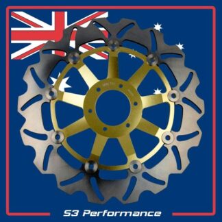 Gold Front Brake Disc for Honda RS125 R GP Front 04-05