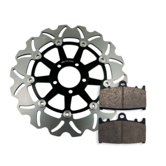 Front Brake Disc and Pads fits  Kawasaki ZX1100 ZZR1100  1990-1993 90-93